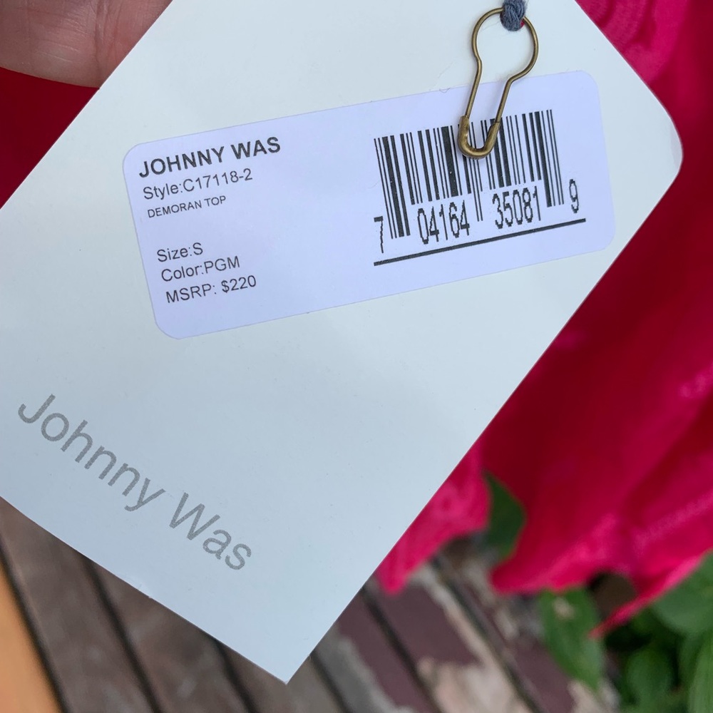 SOLD on the bay Johnny Was Pomegranate Top - Picture 4 of 4